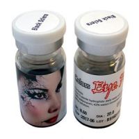 Карнавальные линзы Black Sclera White (Белая) 1 линза во флаконе